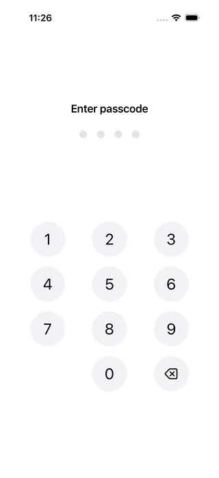 Locking the Your Money app with a PIN code and Face ID